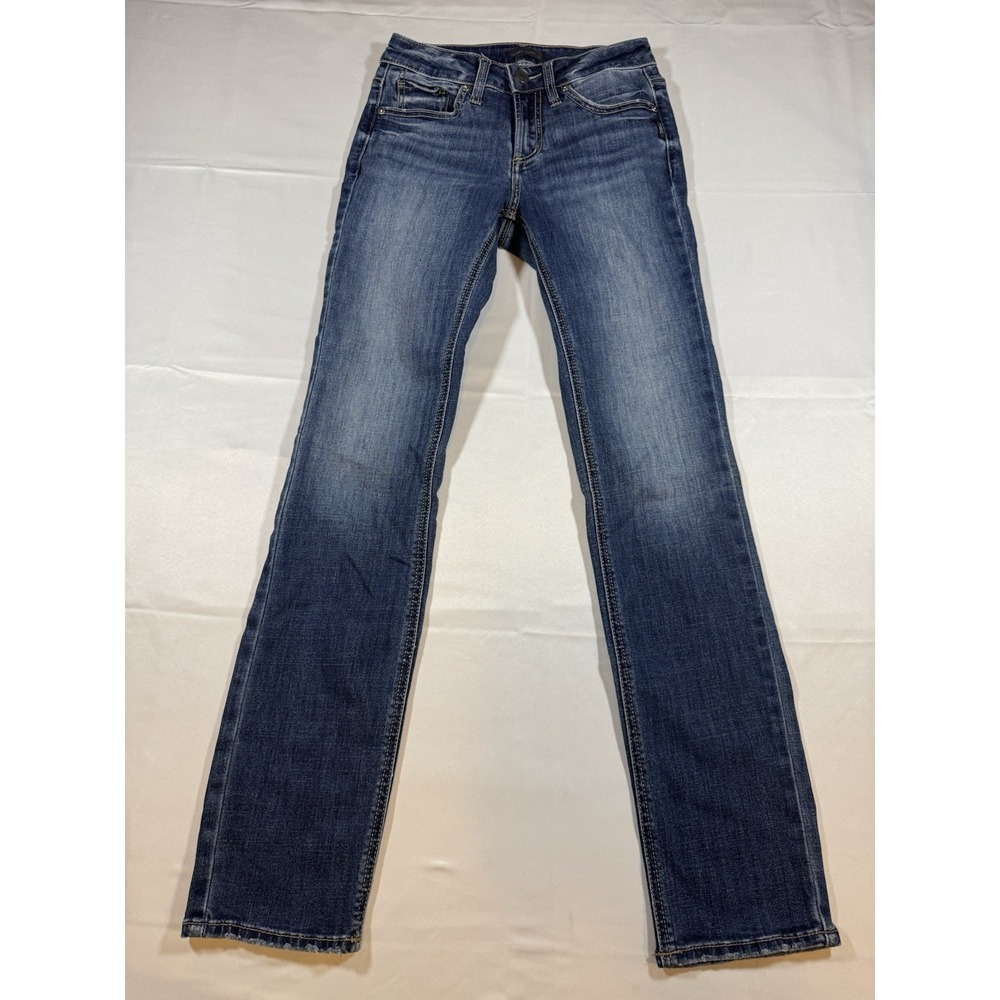 Silver Jeans Co Jeans Womens 27/31 Blue Wash Suki Straight Denim